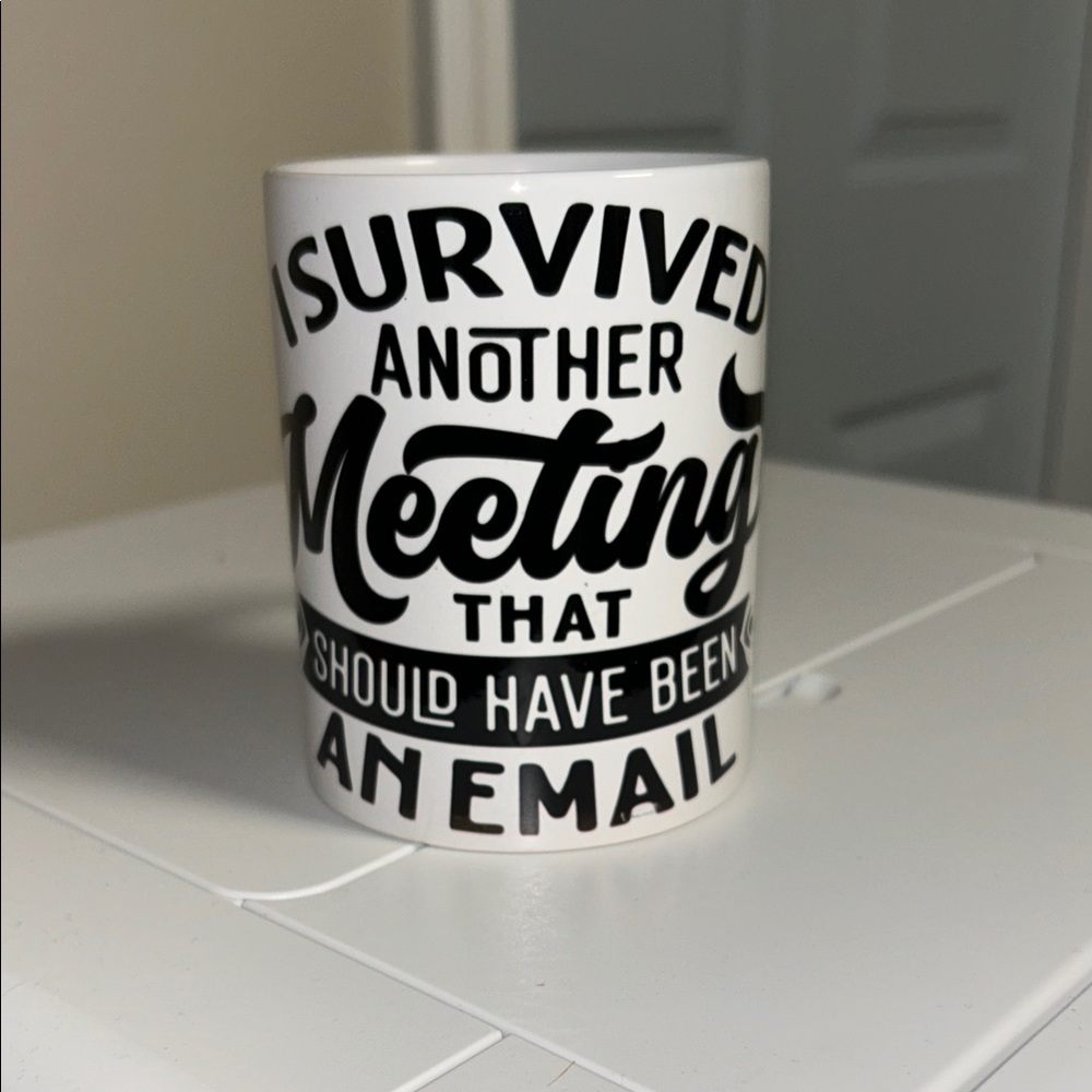 I Survived the Meeting Mug
